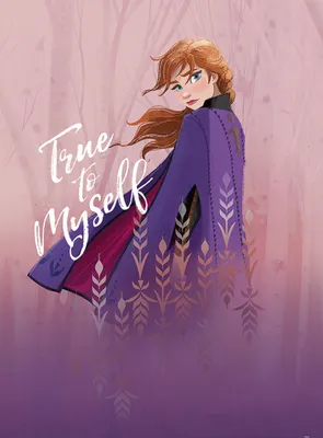 Produktbild von Disney Poster Die Eiskönigin Anna Lila - 610160 - 50 x 70 cm