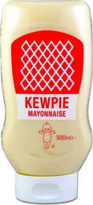 A bottle of Kewpie mayonnaise.