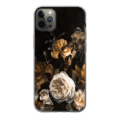 Produktbild von MuchoWow® Handyhülle Schutzhülle Hülle für iPhone 13 Pro Max Rose - Gold - Blumenstrauß Silikon Softcase Handy Hülle - Mobiltelefon