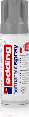 Produktbild von edding Permanent Spray silber matt 200 ml Premium Acryllack Spraydose