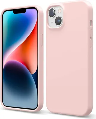 Produktbild von CoolGadget Handyhülle für Apple iPhone 15 aus Silikon in Rosa mit Kameraschutz und Displayschutz - Mattes Design, angenehme Haptik