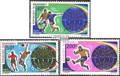 Produktbild von Briefmarken Dahomey 1970 Mi 414-416 (kompl.Ausg.) gestempelt Fußball-WM 70, Mexiko