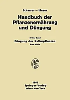 Obrázok produktu pre Düngung der Kulturpflanzen