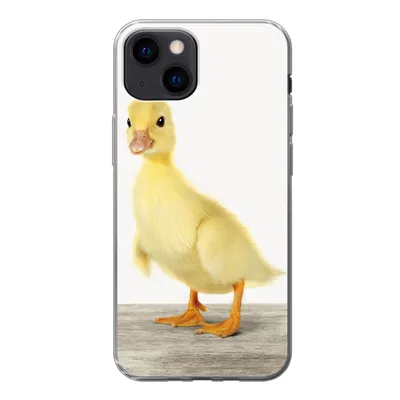 Produktbild von MuchoWow® Handyhülle Schutzhülle Hülle für iPhone 13 mini Ente - Küken - Tiere - Süß - Mädchen - Jungen - Kinder Silikon Softcase Handy Hülle - Softcase