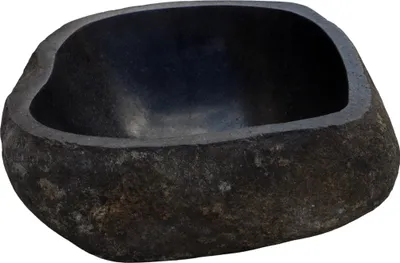 Produktbild von Flußstein Schale, Vogeltränke ca. 30 cm - 10, Grau, Stein,Flussstein, Vasen & Blumentöpfe