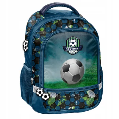 Produktbild von Schulrucksack FOOTBALL Blau, nur ein Rucksack