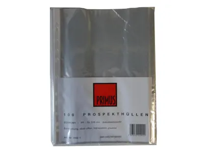 Produktbild von 500 (5x 100) Prospekthüllen DIN A4 glasklar klar
