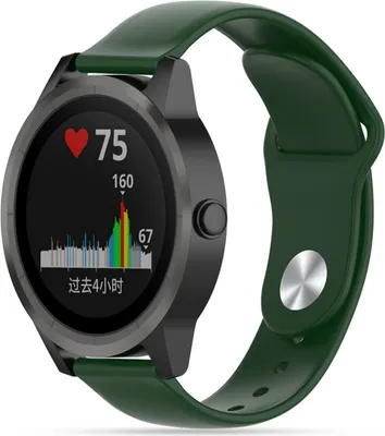Produktbild von Strap-it Garmin Vivoactive 3 Sportband (Armeegrün)