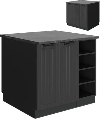 Produktbild von Kücheninsel Vicco Fame-Line Dunkelgrau 90 cm ohne Arbeitsplatte, Model 57412