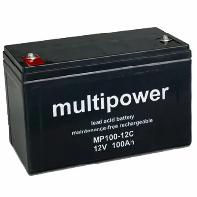 Zdjęcie produktu dla MP100-12C Akumulator kwasowo-ołowiowy Multipower 12 V, 100 Ah 338x170x212 mm
