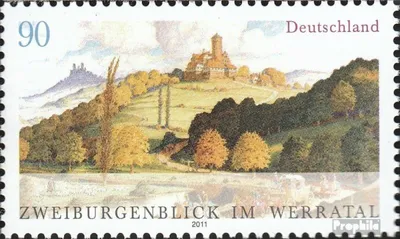 Produktbild von Briefmarken BRD (BR.Deutschland) 2011 Mi 2847 (kompl.Ausg.) postfrisch Zweiburgenblick im Werratal