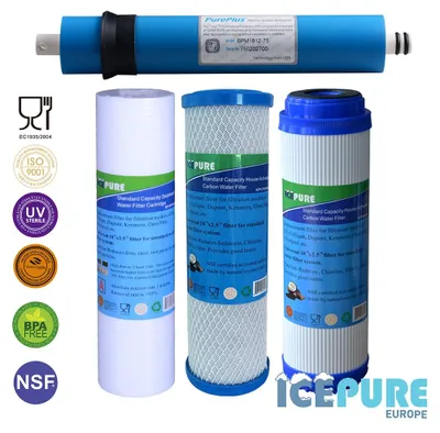 Image de Kit de remplacement de l'osmose inverse avec filtre à membrane 50 GPD