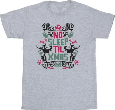 Produktbild von Disney - "The Nightmare Before Christmas No Sleep Til Xmas" T-Shirt für Herren BI51520 (S) (Grau)
