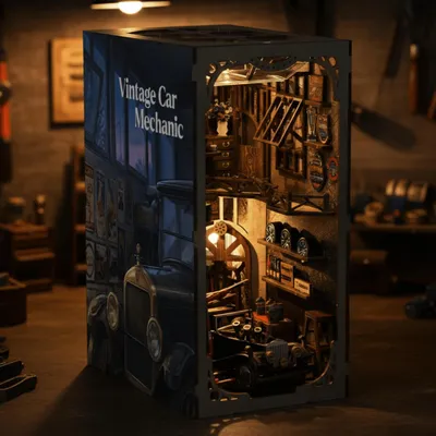 Produktbild von Vintage Car Mechanic Book Nook