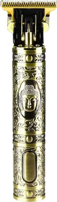 Image de Avizar, tondeuse à cheveux sans fil 5 W, motif gravé Bouddha, dorée