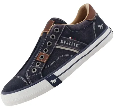 Image de Mustang Herren Canvas Sneaker Blau