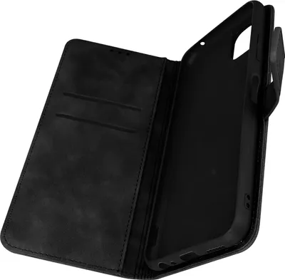 Zdjęcie produktu dla Etui typu klapka z portfelem do telefonu Samsung Galaxy A22 5G, kolor czarny