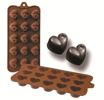Produktbild von Herz-Schokoladenformen 10,5x21cm