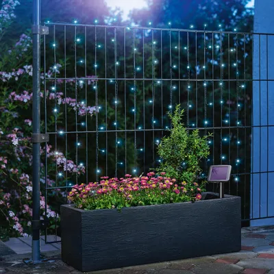 Produktbild von Solar Lichterkette 10m 100 kaltweiße LEDs