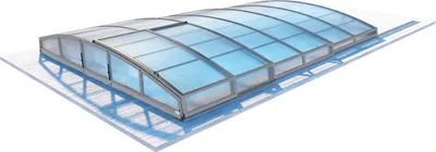 Immagine prodotto di Coperture per piscina Horizon - 5,95x3,08 m - policarbonato a camera cava da 8 mm - per piscina BAS7305