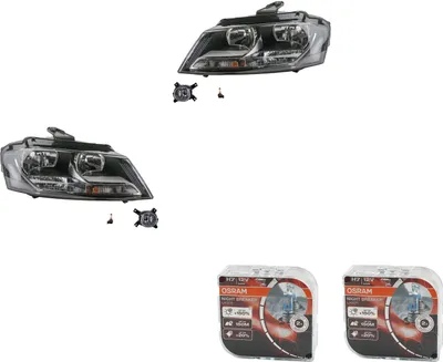 Obrázok produktu pre Johns, sada svetlometov + Osram Night Breaker Laser pasuje do Audi A3 8P 08/08-08/12 8P0941003BB 8P0941003AJ 8P0941003BL 8P0941004BB 8P0941004AJ 8P