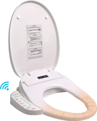 Produktbild von Puluomis WC-Sitze Toilettensitz Smart Automatisch Elektrisch, Toilettendeckel D Form mit absenkautomatik weiß