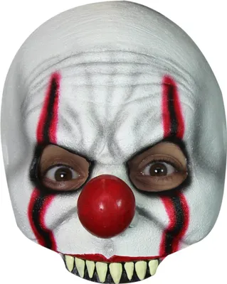 Produktbild von Horrorclown Halbmaske - Kostüm Maske Halloween Fasching