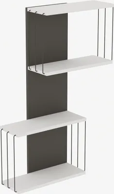 Immagine prodotto di Calicosy - Mensola a muro con 2 vani H96 cm - DESTAN