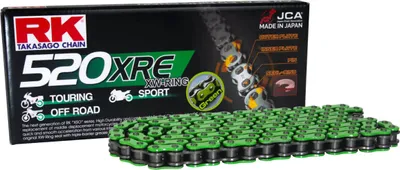 Produktbild von RK Green Transmission Chain XRE 112 Glieder 520 Nietverschluss
