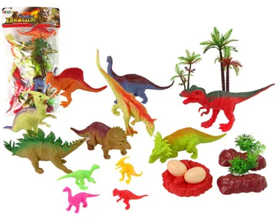 Immagine prodotto di Set di figure di dinosauri con accessori 21 pezzi