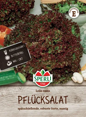 Produktbild von SPERLI Salatsamen Lollo rossa Lactuca sativa 5-6 lfd. Meter