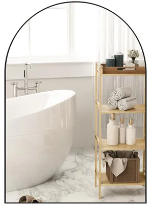 Produktbild von HOMCOM Badspiegel 50 x 70 cm Spiegel mit Splitterschutzfolie, Badezimmerspiegel