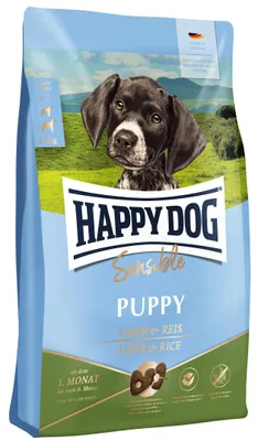 Image de Happy Dog Sensible, croquettes pour chiots, agneau et riz