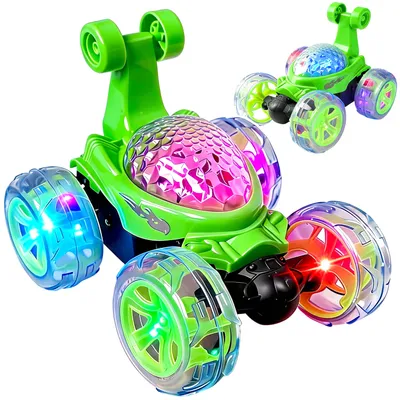 Produktbild von Ferngesteuertes Auto mit LED Beleuchtung RC Auto Car mit 360° Rotation 27MHZ 19x15x7,5 cm Spielzeugauto Gesteuert Fernbedienung, Retoo