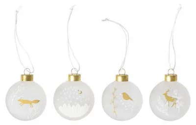 Produktbild von Räder Design Christbaumkugel Frostmedaillon (4-teilig)