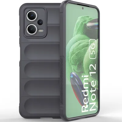 Produktbild von Redmi Note 12 5G Hülle, Weich TPU Silikon Stossfest Anti-rutsch Schutzhülle für Xiaomi Redmi Note 12 5G Dunkelgrau