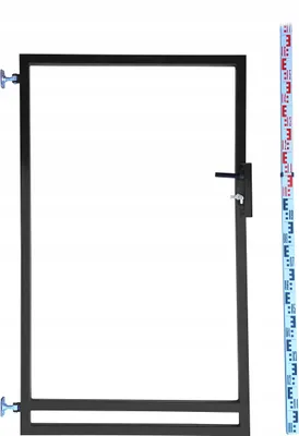Produktbild von Gartentor - Rahmen für Zaunlatten und Paneele 160 cm Schwarz RAL9005 | Zaunlatten RAMA