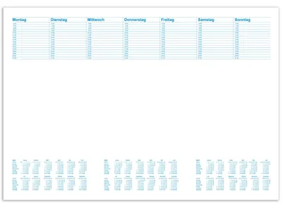 Produktbild von RNK Schreibunterlage Office 46633 480x330mm 30Blatt blanko/Kalender
