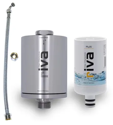 Produktbild von riva Multi Untertisch-Trinkwasserfilter – Bakterienfilter mit Edelstahlgehäuse
