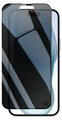 Produktbild von Force Glass, Organische Folie für Apple iPhone 15 Plus 2.5D Spy, Schwarz transparent