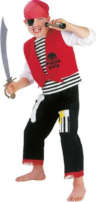 Produktbild von Piraten Seeräuber Kostüm Freibeuter Jungen Karneval Gr. 104