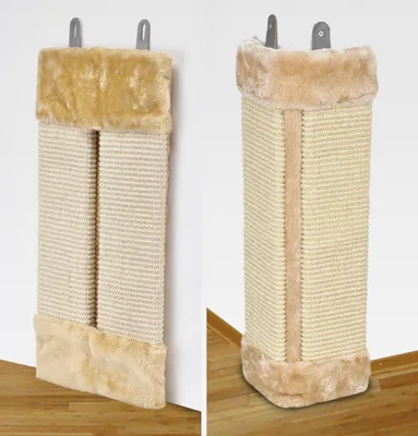 Produktbild von Katzen Kratzbrett Kratzmatte Kratzecke Sisal Katze Kratz Eck Brett Ecke 23x50cm