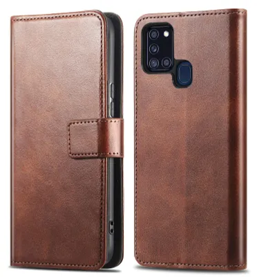 Produktbild von imoshion  Klapphülle Samsung Galaxy A21s - Dunkelbraun