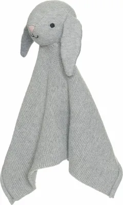 Produktbild von Babykuscheltier aus Baumwolle, gestrickter Hase, 27 cm