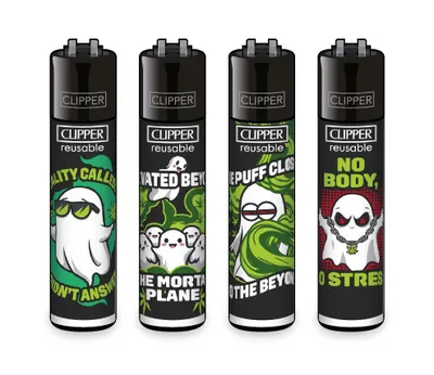 Produktbild von Clipper Feuerzeuge 4er Set Paranormal Puffs