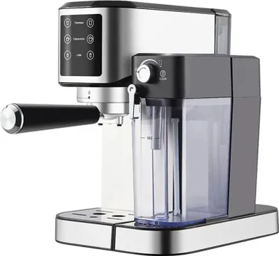 Espressomaschine - Halbautomatisch - Hochdruck-Dampf - Milchaufschäumer - Konstante Temperatur-Extraktion - EU‑Stecker - 1–4 Tassen