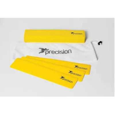 Produktbild von Precision Gummi Spielfeldmarkierung gelb Set 15 Stück 34cm x 7cm