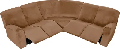 Produktbild von Elastischer L Form Ecksofabezug Liegesofabezüge, Liege-Ecksofa-Abdeckung, Couchbezüge für Liege-L-Form-Sofa (Braun)