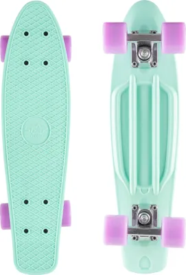 Produktbild von STAR-SKATEBOARDS Vintage Retro Cruiser Skateboard ab 6 - 8 Jahre | 22er Diamond Class | Mint & Lila