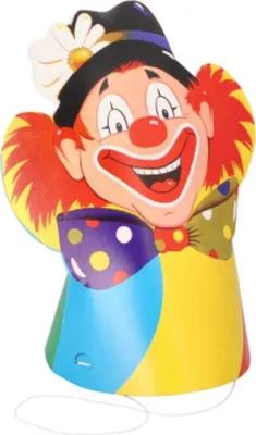 Produktbild von 5 Hütchen "Clowngesicht"